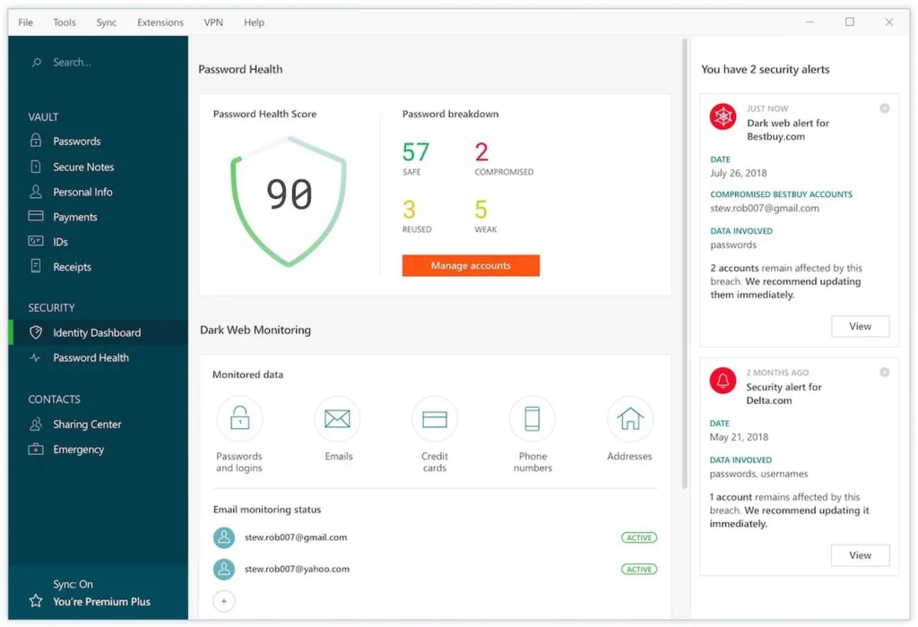 Dashlane Premium for MAC review Dashlane Premium for MAC review
